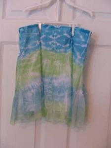 NEW Justice for Girls MultiColor Blue, Green, Dressy Spring Skirt Girl's size 16 - Picture 1 of 3
