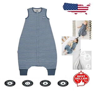 Machine Washable 4-Season Baby Sleep Bag with Feet - 100% Organic Cotton Design - Picture 1 of 9