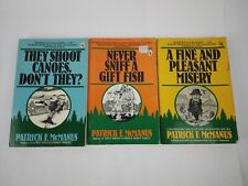 Vintage Lot of 3 Patrick F. McManus PB, Vintage 1980 Era Books, First Editions