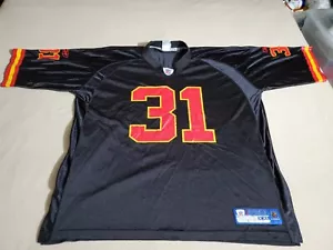 Vtg Kansas City Chiefs Black Jersey, Mens 2XL Priest Holmes #31, Reebok NFL - Picture 1 of 14