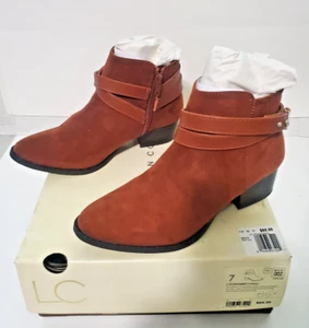 NEW/Box Lauren Conrad Size 7 Brown Cupcake Ankle Boots Cognac $69.99 - Picture 1 of 5