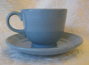 Fiesta FIESTAWARE Homer Laughlin PERIWINKLE Cup and Saucer - Picture 1 of 6