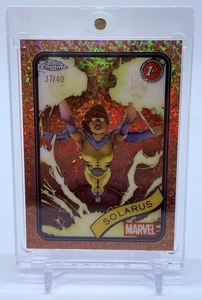 2025 Topps Chrome Marvel Solarus #8 Rose Gold Mini Diamonds Refractor #’d/40 SSP - Picture 1 of 2