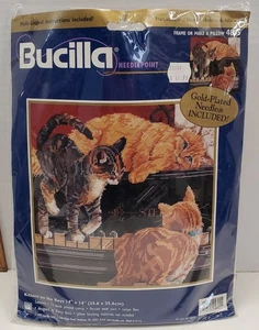 Kittens On Keys Bucilla Needlepoint Kit 4805 Sealed Vintage 1999 Nancy Rossi - Bild 1 von 4