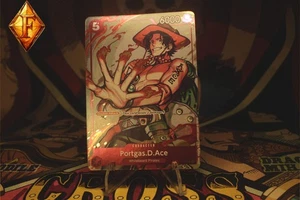 One Piece TCG Portgas D Ace Promo P-028 Pack Vol 2 NM - Picture 1 of 7