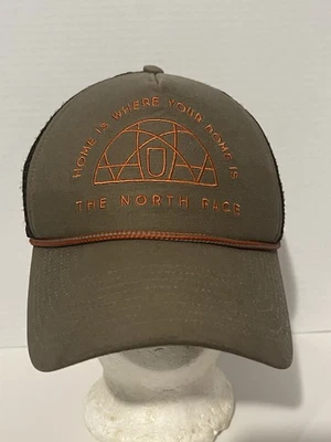 Chapéu caminhoneiro The North Face Home Is Where Your Dome Is marrom/castanho corda de malha - Imagem 1 de 4