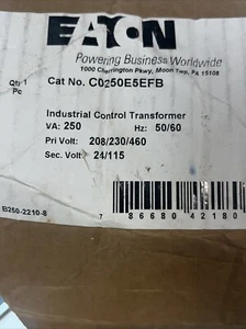 EATON CORPORATION C0250E5EFB Industrial Control Transformer, VA:250, NEW IN BOX - Bild 1 von 7