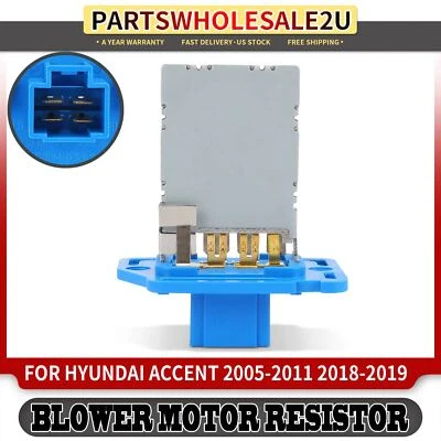 Heater Blower Motor Resistor for Hyundai Accent 2005-2011 18-19 Santa Fe XL 2019 - Image 1 of 4