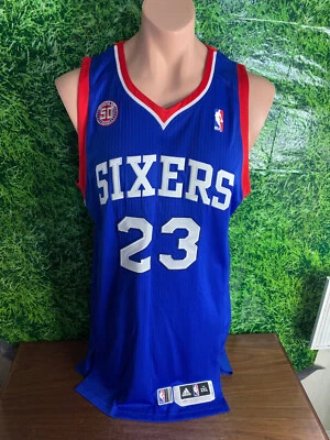 Camiseta deportiva de baloncesto 2012-13 Philadelphia 76ers #23 Jason Richardson usada en juegos 2XL2 Foto 1 de 4