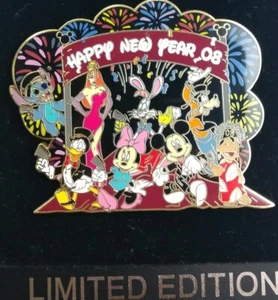 Disney NEW YEAR'S Parade LILO STITCH JESSICA Roger Mickey Minnie Fab Jumbo PIN  - Picture 1 of 6