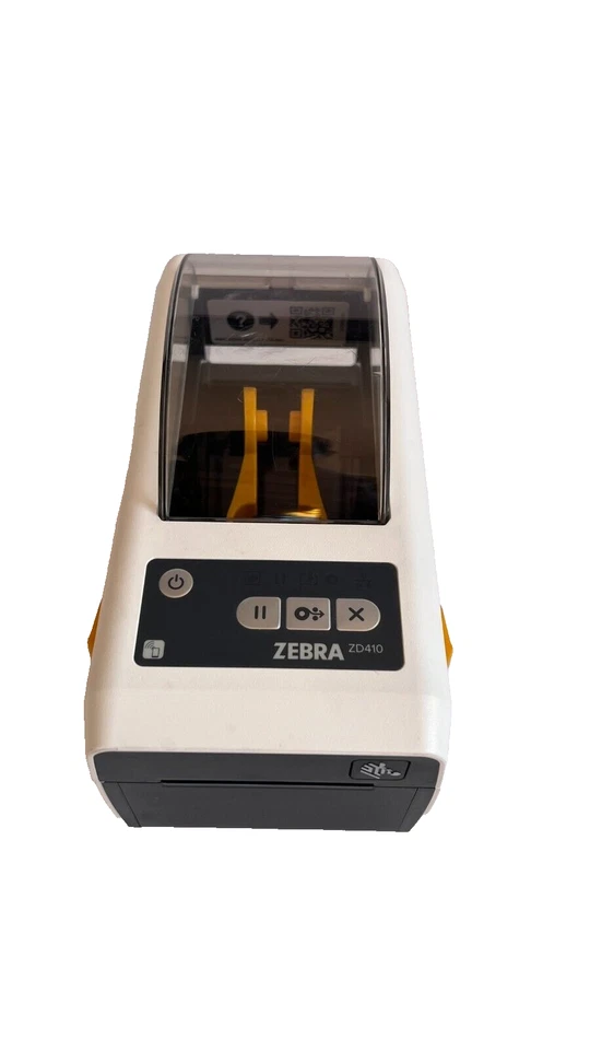 Zebra ZD410 Direct Thermal Printer USB Bluetooth Ethernet (White) - Image 1 of 4