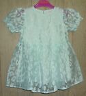 Ted Baker Girls Mint Green Puff Sleeve Party Dress Age 12-18 Months
