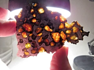 TOP ANGEBOT! WUNDERSCHÖNE KRISTALLE! UNGLAUBLICHER IMILAC PALLASIT METEORIT! 42,6 GMS! - Bild 1 von 10