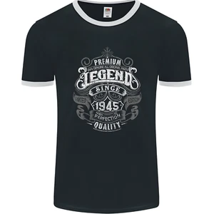 Camiseta con timbre Premium Legend 80 cumpleaños 1945 para hombre FotL - Imagen 1 de 3