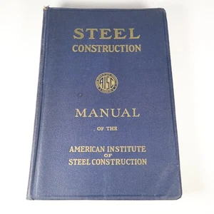 AISC American Institute Steel Construction Manual 5th Edition 1954 16 Printing  - Picture 1 of 7