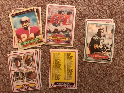 1980 Topps Football You Pick #251-526 Multi Discount FREE ship UPDATE APRIL 2024 - Image 1 of 2