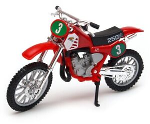 Honda CR250R Japanese Motorcross Bike Motorcycle Model Toy Diecast 1:18 Welly