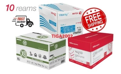 VARIOUS BRANDS *NEW* Case Copy Printer Printing Paper 8 1/2 x 11 Letter Size 10 Reams 5000 Shts