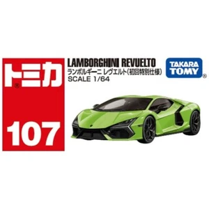 Takara Tomy Tomica No. 107 Lamborghini Revuelto 1st Edition 1/64 Mini Car New - Picture 1 of 4