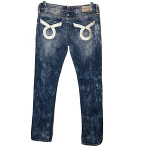 Big Star Vintage Jenae Skinny Light Blue Jeans Size 27 Destroyed Acid Wash - Picture 1 of 9