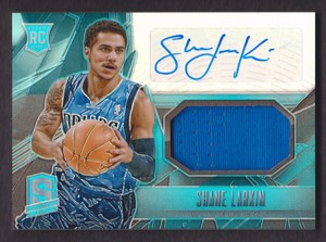 2013-14 Panini Spectra Basketball Rookie Jersey Blue #109 Shane Larkin /99 AUTO