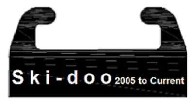 UHMW Hyfax Slides for Ski-doo - Profile 28 56" long - PAIR - BLACK - Image 1 of 3