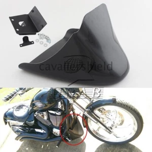 Unpainted Black Chin Fairing Front Spoiler For Harley Sportster XL883 1200 04-19 - Picture 1 of 10