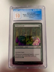 Retro Wild Growth - Edición 30 Aniversario Magic The Gathering - CGC 10 Impecable - Imagen 1 de 1