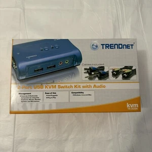 TRENDnet TK (TK209K) 2-Ports External KVM - Missing One VGA & USB Cable - Picture 1 of 14