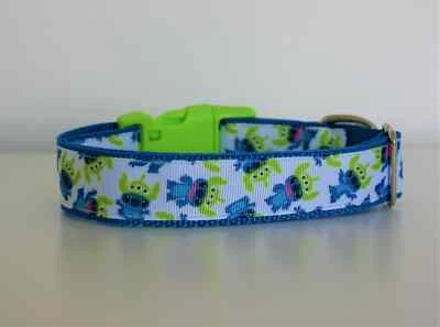Lilo and Stitch Aliens Toy Story Disney Dog Collar and Lead  - Image 1 of 3