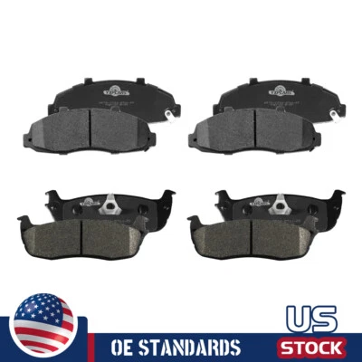 Керамические передние и задние тормозные колодки для Ford F-150 Lincoln Blackwood с 5 зажимными колесами - Изображение 1 из 4