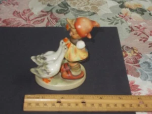 Goebel Hummel Figurine #47 "Goose Girl" 4" - Picture 1 of 2