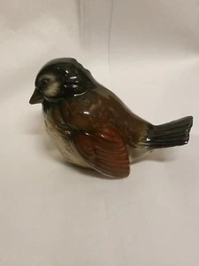 Vtg. Goebel Bird, Sparrow, "CV74" Made in W. Germany, Black/Brown/Blue/Gray - Picture 1 of 13