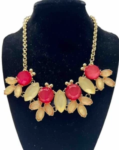 Traci Lynn Modeschmuck Fuschia Halskette goldfarben verstellbar Kette - Bild 1 von 5