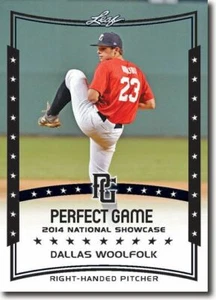 10-Count Lot DALLAS WOOLFOLK 2014 Leaf Perfect Game All-American Rookies - Picture 1 of 1