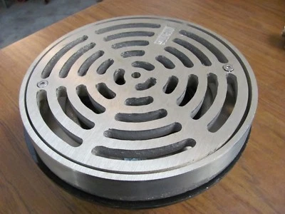 Watts FD-323-Y - 3" ABS Área Drenaje con 8" Fijo Níquel Bronce Tapa y 1/2" Grifo Foto 1 de 4