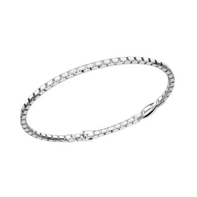 Bracciale uomo Zancan argento 925 a maglie quadrate EXB754-L - Immagine 1 di 2
