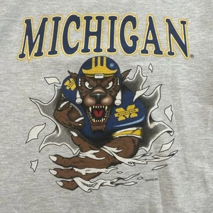 Vintage Michigan Wolverines Breakthrough Sweatshirt mit Rundhalsausschnitt College-Farben XL - Bild 1 von 8