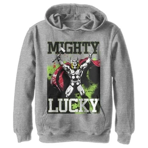 Boy's Marvel St. Patrick's Day Mighty Lucky Thor Pull Over Hoodie - Picture 1 of 3
