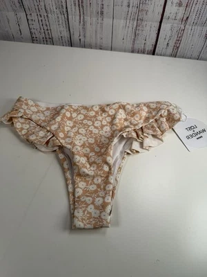 Parte inferior de bikini Lost + Wander Pick Me In The Desert Ditsy floral desnudo volantes talla M Foto 1 de 2