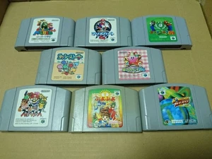 Nintendo 64 8 Game Lot Super Mario 64 Mario Kart Smash Kirby Puyo Puyo - Picture 1 of 10