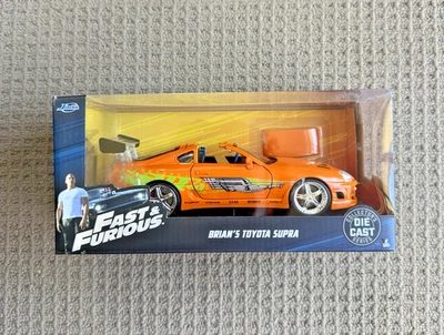 Jada Fast and Furious Brian's '95 Toyota Supra 1:24 Scale Diecast Car NEW - Image 1 of 4