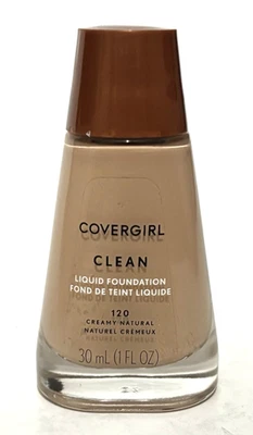 CoverGirl Clean Liquid Foundation # 120 Creamy Natural New Sealed - Image 1 of 2
