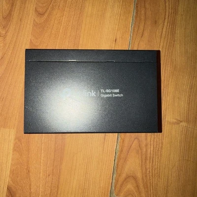 TP-Link TL-SG108E Gigabit Switch Black 8x-Ethernet Ports for Desktop - Image 1 of 4