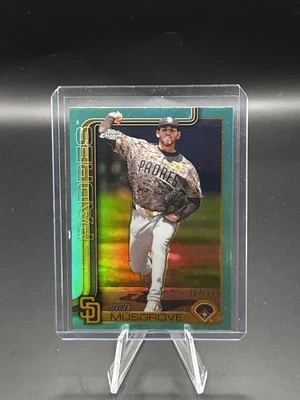 2025 Topps Chrome #55 Joe Musgrove Aqua Refractor /199 San Diego Padres - Image 1 of 2