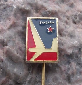Vintage Svazarm Glider Aircraft Club Youth Army Reserve Air Corps Pin Badge - Picture 1 of 2