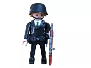 PLAYMOBIL CUSTO3 FIGURA SOLDADO SS LEIBSTANDARTE WW2 - Foto 1 di 3