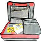 Car Seat Travel Tray Set For Kids AUTOZON Pocket For Tablet or iPad Red Gray NEW