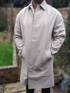 Men's CALVIN KLEIN Technical Bonded Car Mac Coat Clay Trench BNWT M RRP £410.00 - Picture 1 of 19