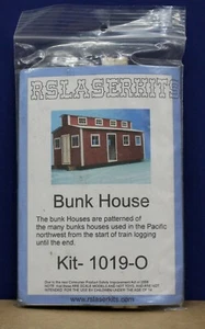 RS Laser Kits O-1019 O Scale Logging Bunk House on skids Craftsman Kit NIB - Bild 1 von 2